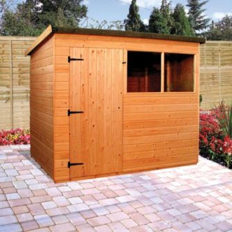 8ft x 6ft Tongue Groove Pent Shed