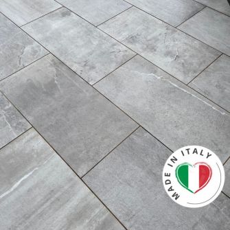 Porcelain Slabs | Outdoor Tiles - Arezzo Silver 900 x 450mm
