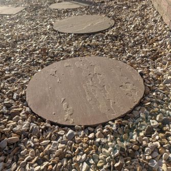 Sandstone Stepping Stones | Raj Blend 400mm