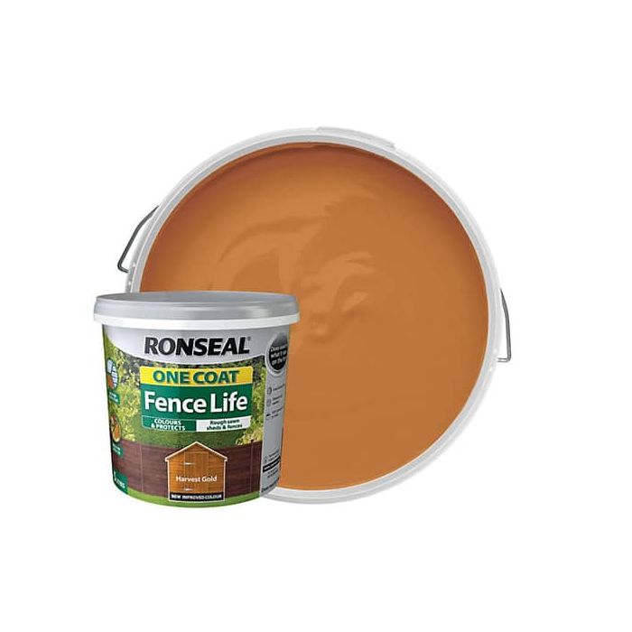 Ronseal One Coat Fence Life Harvest Gold Forward Builders Supplies