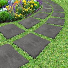 Square Recycled Rubber Stepping Stones
