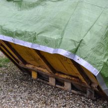 Tarpaulin Sheet Green & Silver