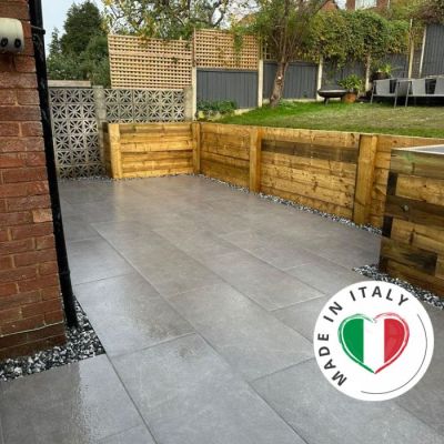 Porcelain Slabs | Outdoor Tiles - Verona Dark 1200mm x 600mm Paving Pack