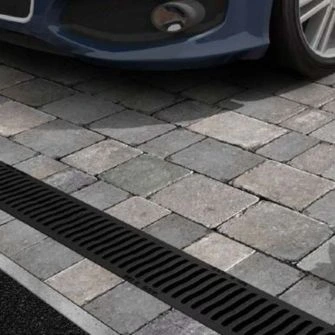 ACO RainDrain B125 | Antique Cast Iron with Polymer Concrete Drainage Channel