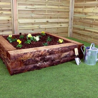 Rustic Timber Sleeper 2.4m
