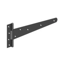 Pair of Black Medium Tee Hinges 250mm
