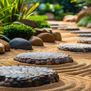 How deep should decorative stone be?